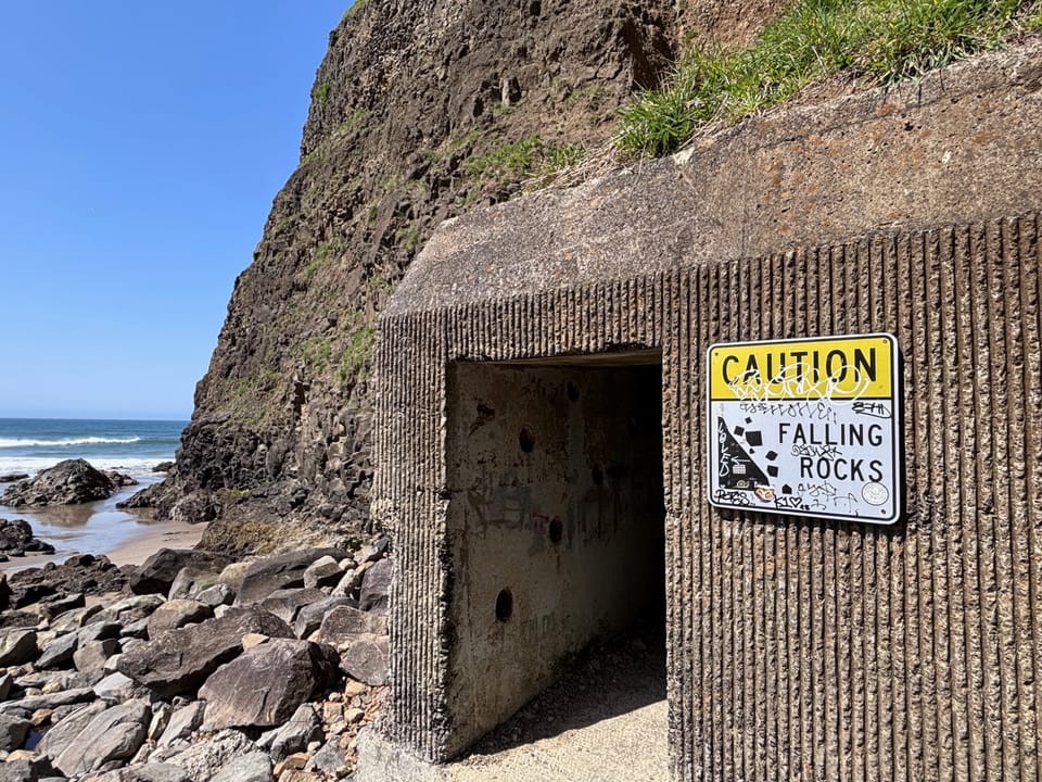 Hiking The Oregon Coast Trail, Day 11: The Raccoon Thief & Tunnel Beach
